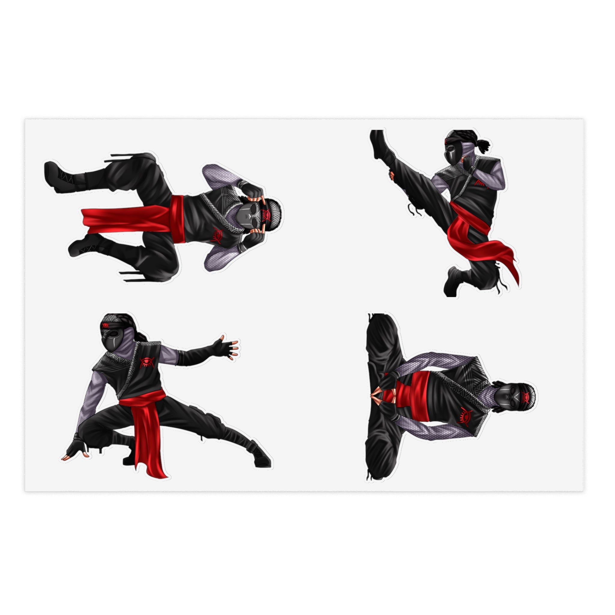 Shinobi Red-Eye Sticker Sheet 1