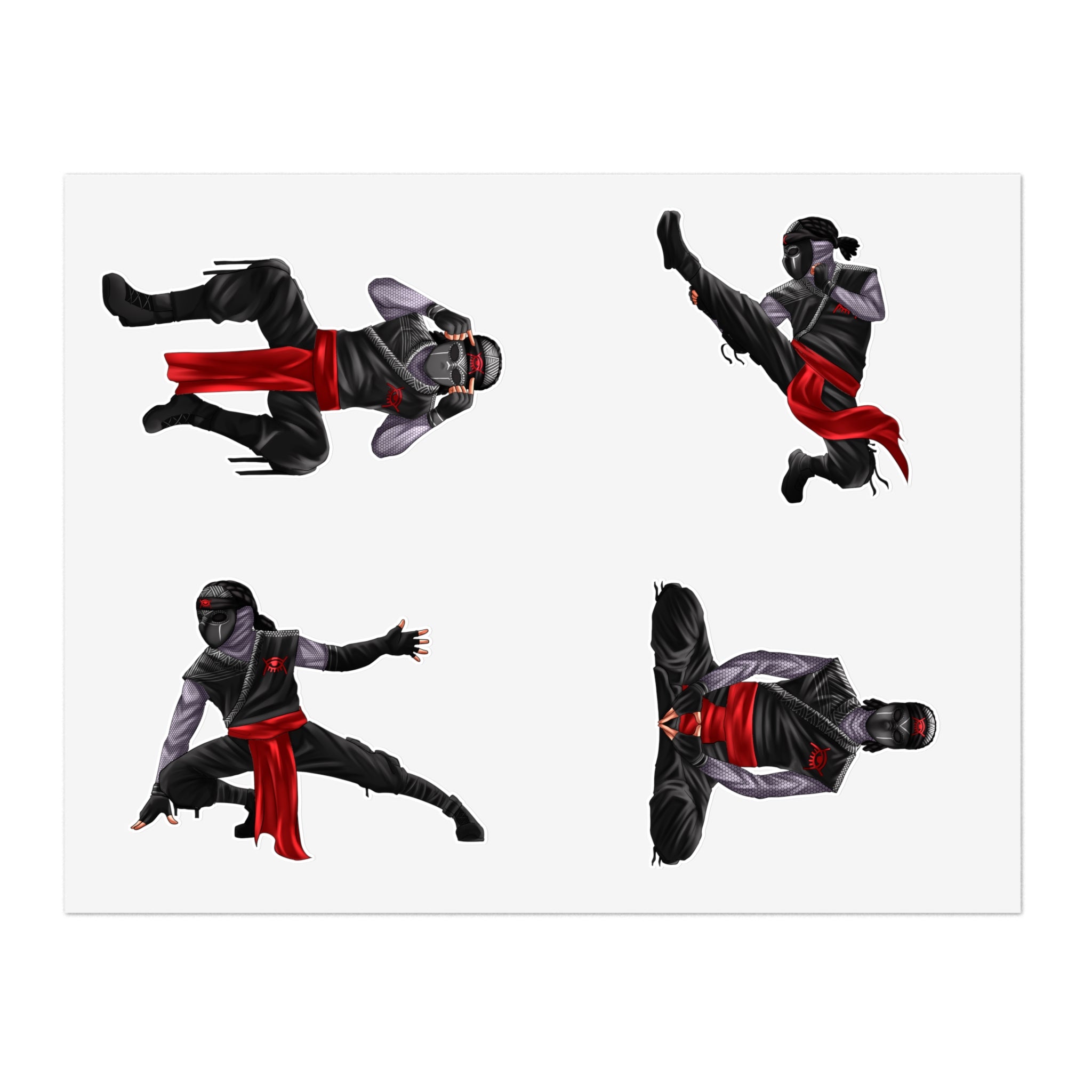 Shinobi Red-Eye Sticker Sheet 1