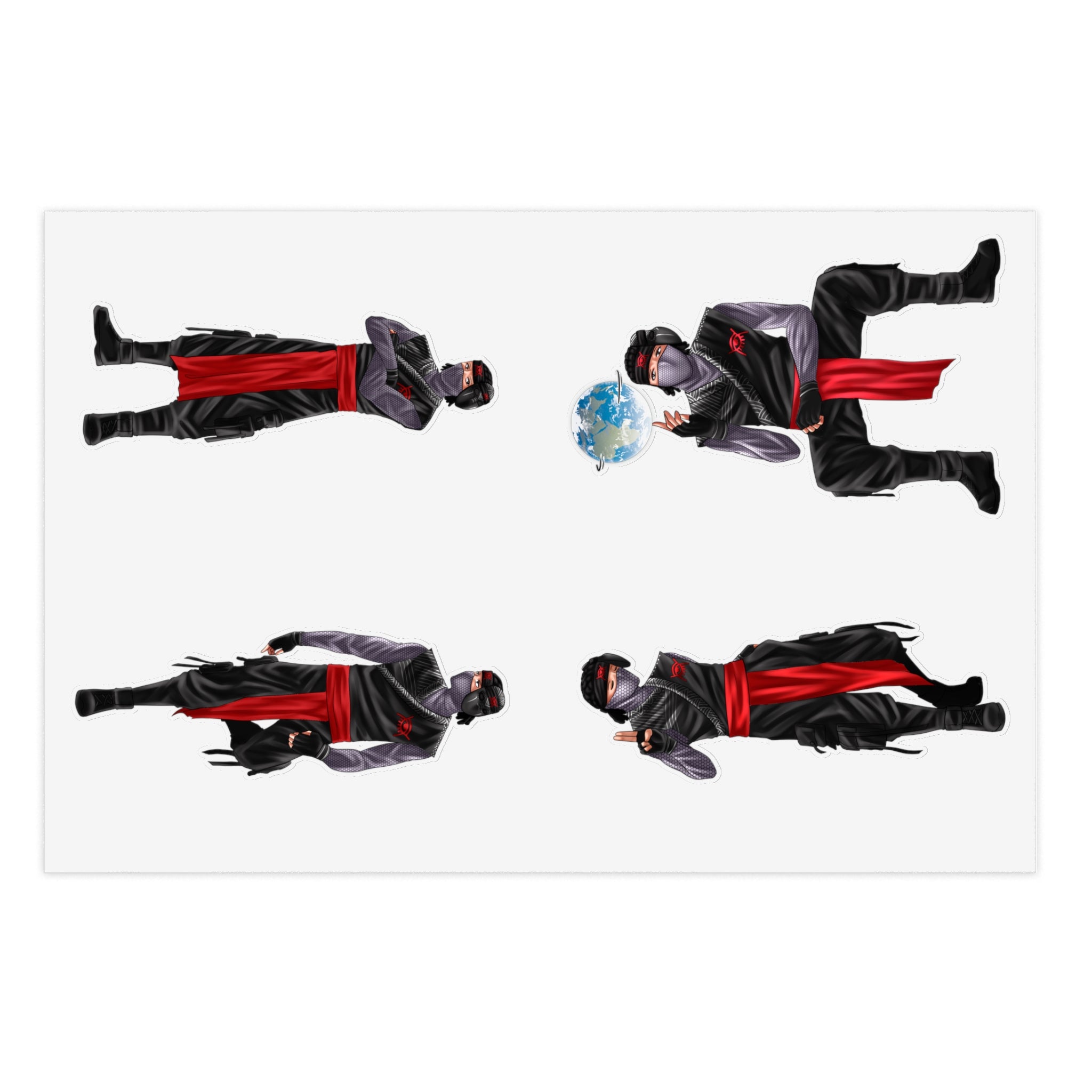 Shinobi Red-Eye Sticker Sheet 2